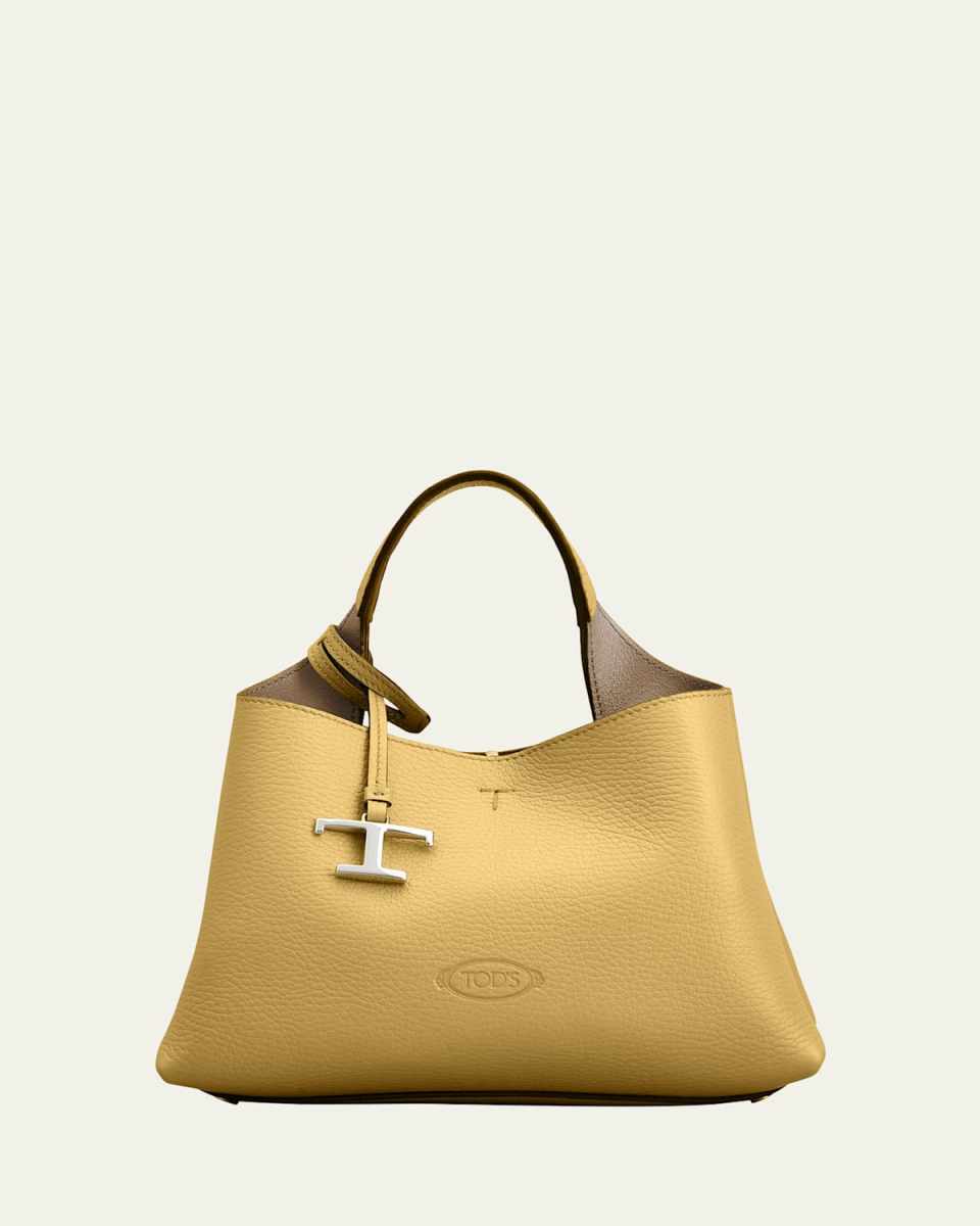 Apa Micro Leather Top-Handle Bag